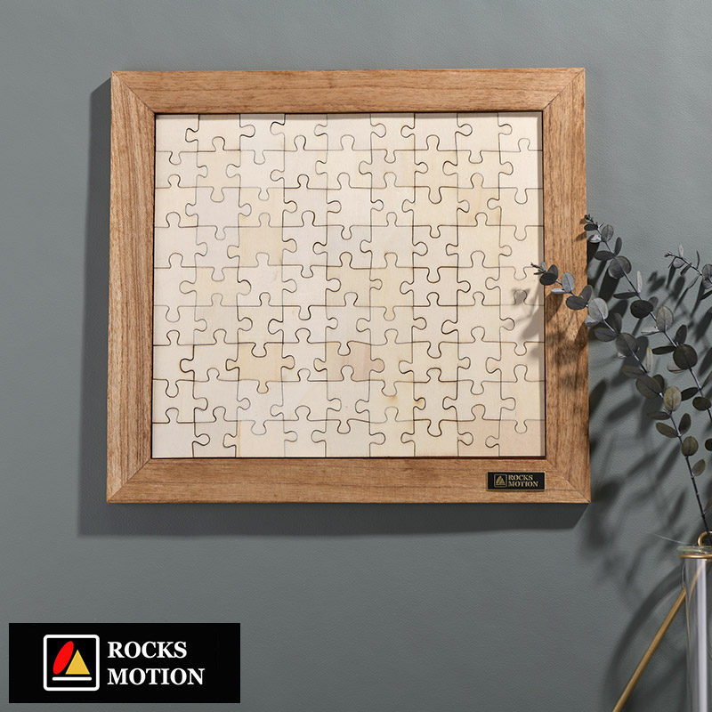 Rocks Motion 木製ジグソーパズル 大人おしゃれ/同色/無地/ミルク