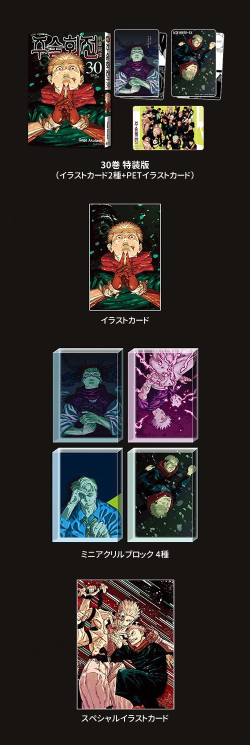 選択特典／韓国語版] 日本マンガ 呪術廻戦 30 限定版 | 韓国版本