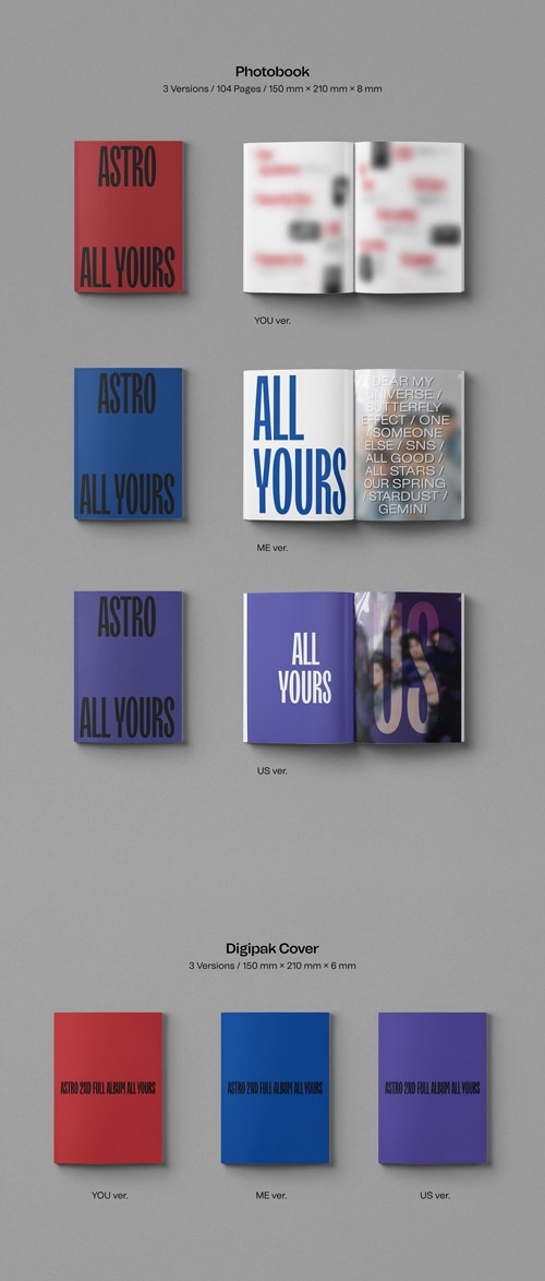 韓国音楽 ASTRO (アストロ) - 2集 「All Yours」 SET Ver. (バージョン