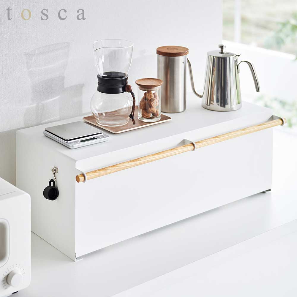 ブレッドケース トスカ ワイド 山崎実業 tosca ホワイト 3024 wide