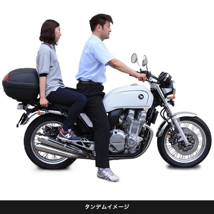 CB1100/EX タンデムグリップ付きリアキャリア(ブラック