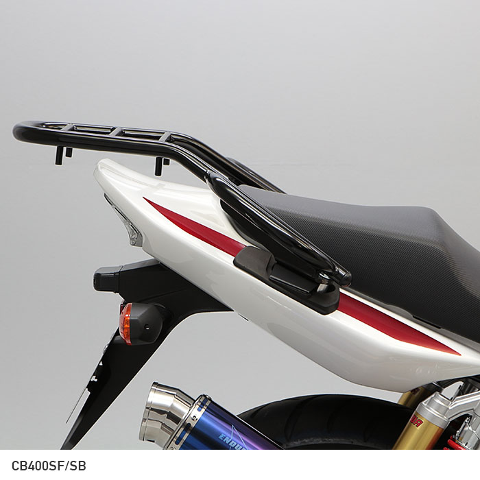 CB400SF/SB('14.3～) タンデムグリップ付きリアキャリア(ブラック