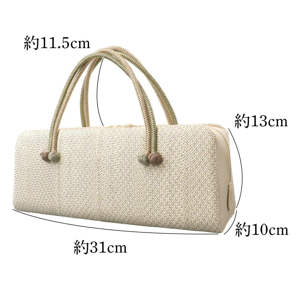 衿秀 公式 バッグ 和装 着物 ばっぐ bag 利休 横長タイプ 小田巻 組紐