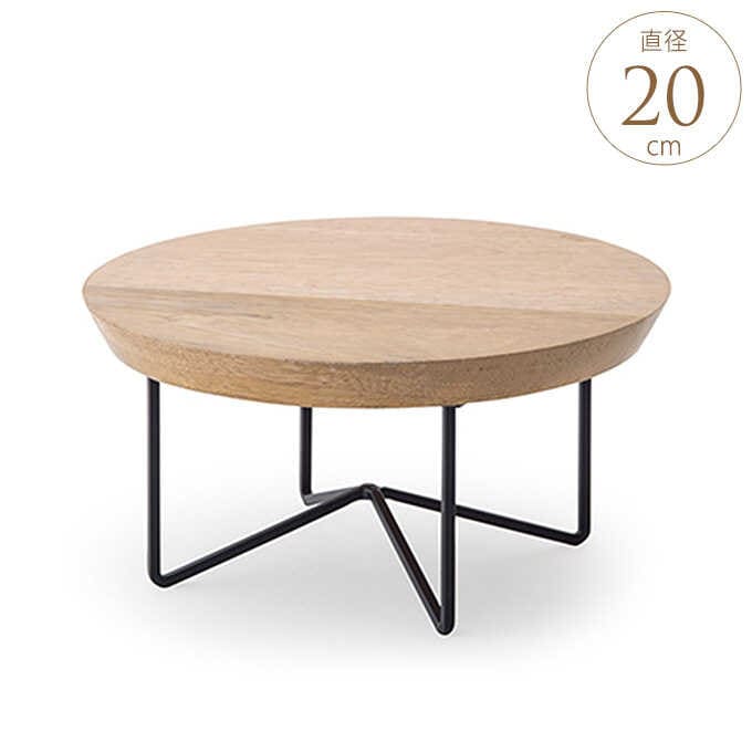 フラワースタンド 木製 花台 サークルコンポート 直径15cm 花台