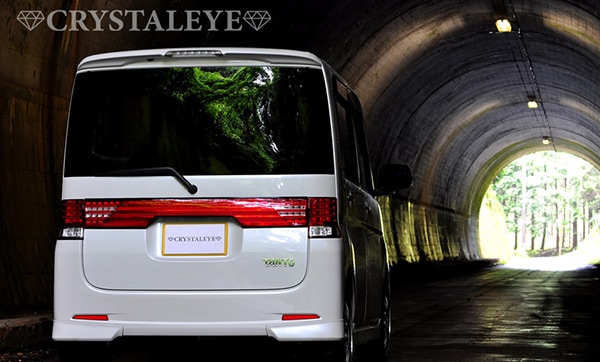 L375S/385S タントカスタム ファイバーLEDセンターガーニッシュ レッド