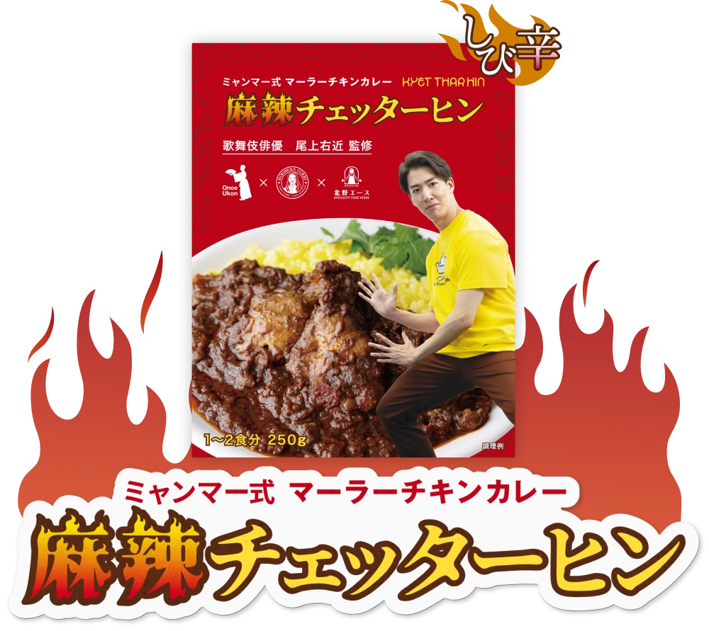 麻辣チェッターヒン 歌舞伎役者尾上右近監修(カレーなる本棚®15周年