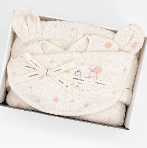 ミュールギフトセット（フード付バスタオル×1、スタイ×1） | Gift