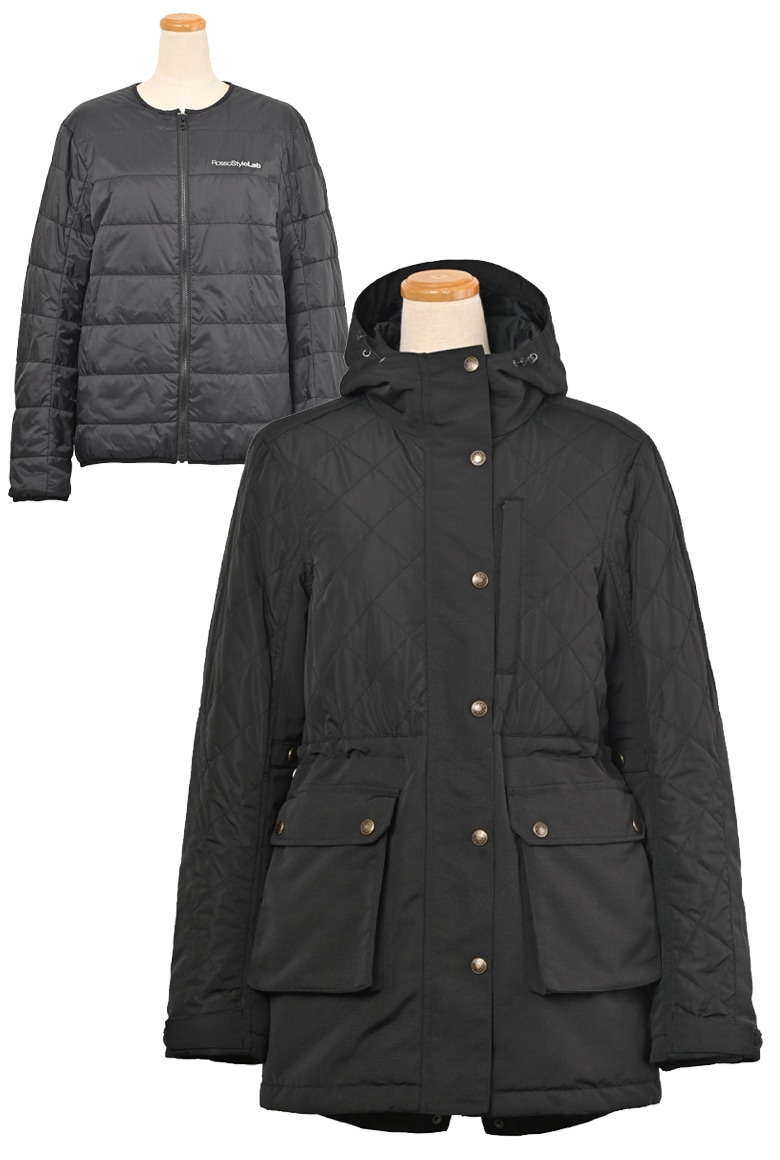 ROSSO STYLELAB(ロッソスタイルラボ)キルティングモッズコート ROJ-988