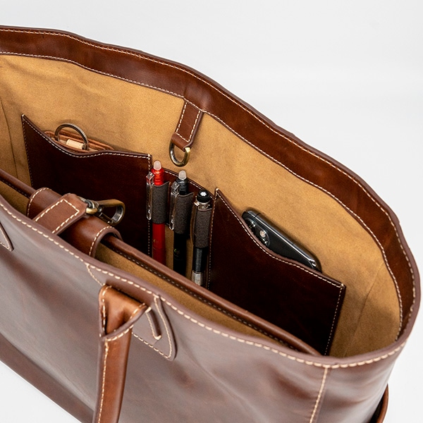 レザートートバッグメンズ本革 鞄 かばん カバン ブラウン茶 ビジネス