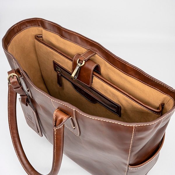 レザートートバッグメンズ本革 鞄 かばん カバン ブラウン茶 ビジネス