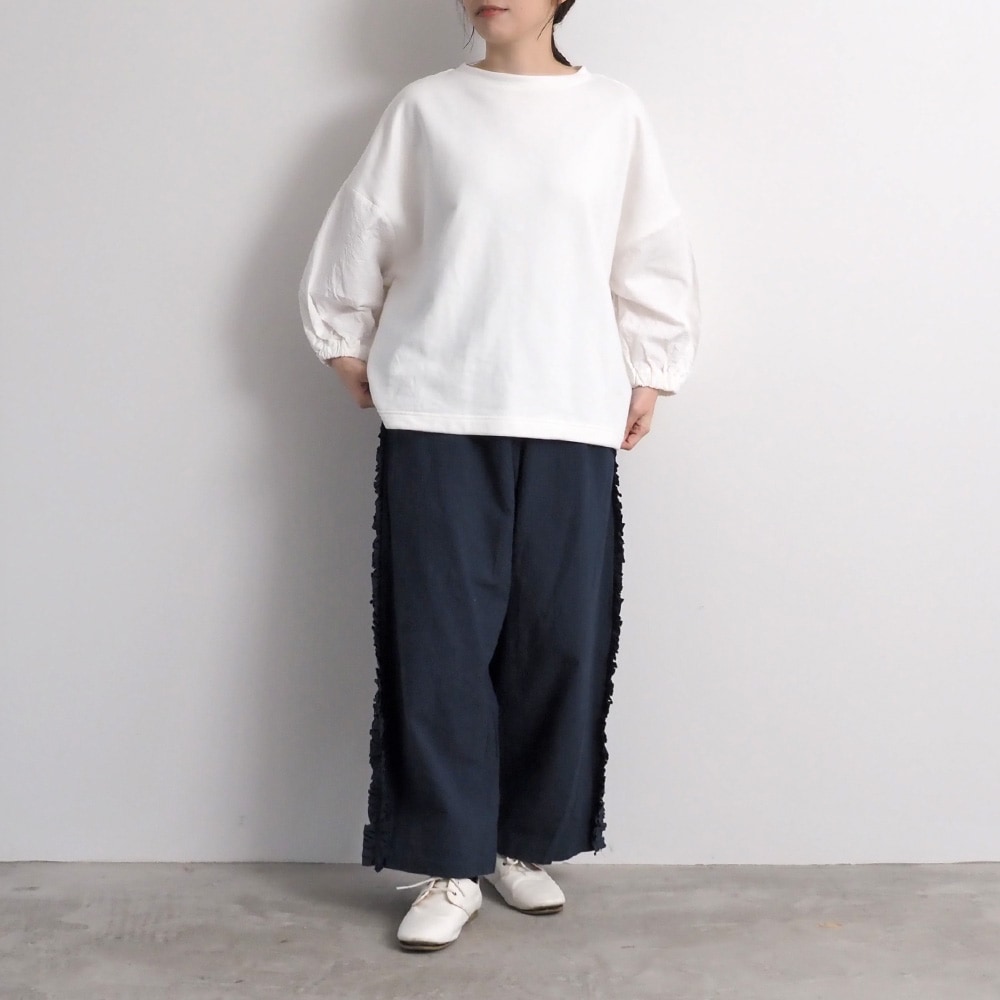 NARU(ナル) 30/10セントラル裏毛×シーチングハンドワッシャー ワイドPO