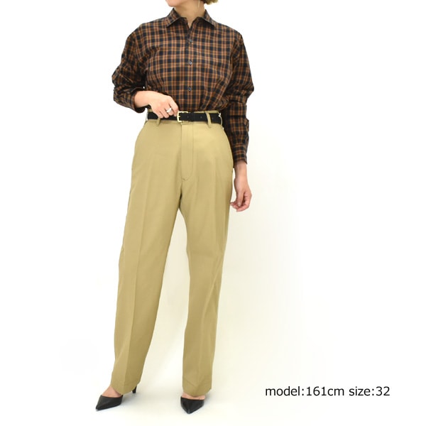 THE SHINZONE シンゾーン ウォッシュドハイウエストチノパン WASHED