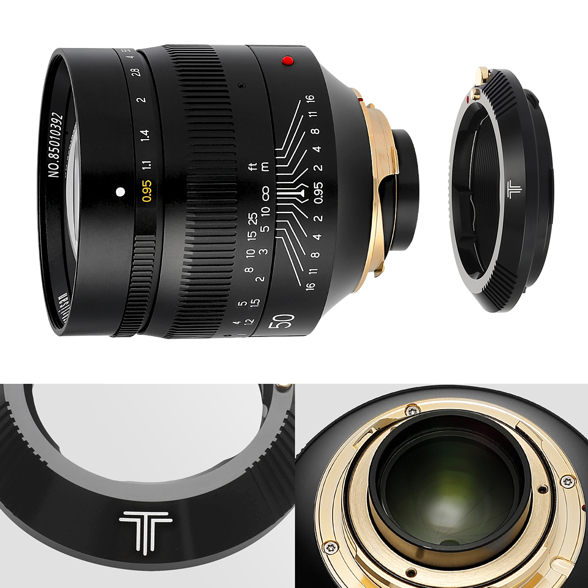 銘匠光学 TTArtisan 50mm f/1.4 ASPH ライカMマウント + マウント