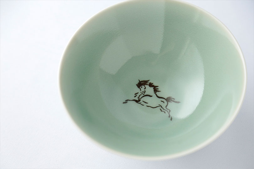 大堀相馬焼 松永窯 飯碗(青磁色) 夫婦揃えペアセット | すべての商品