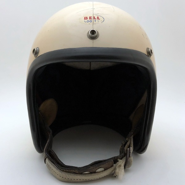 59-'60 2ndモデル 水貼り Wストラップ BELL 500-TX WHITE 59cm | SPEED