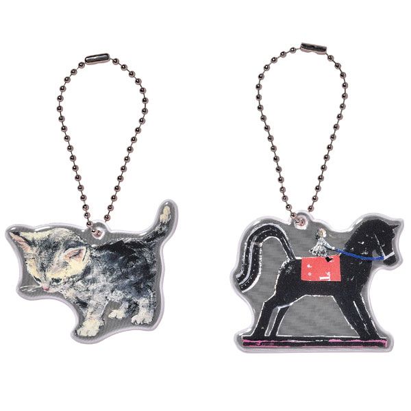 MOE 絵本雑貨店｜【MOE】リフレクターキーホルダー(酒井駒子/子猫