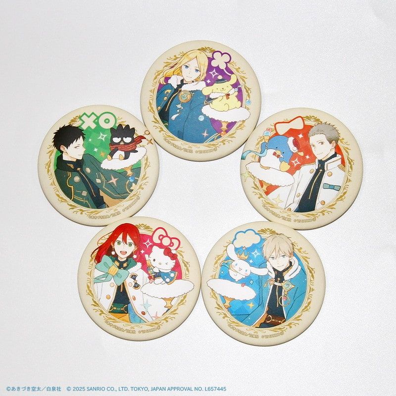 白泉社漫画商店｜マット加工缶バッジ(57mm)「赤髪の白雪姫×サンリオ