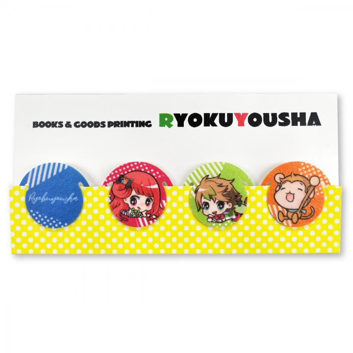台紙付フルカラークリップ | オリジナルグッズ・アクリル・缶バッジ