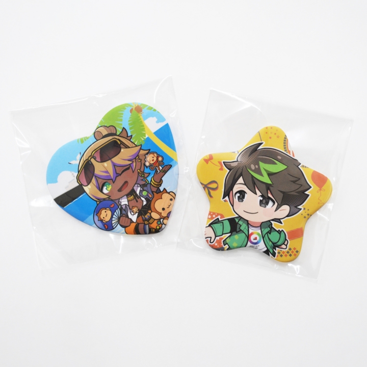 星形缶バッジ | オリジナルグッズ・アクリル・缶バッジ制作なら【緑陽社】