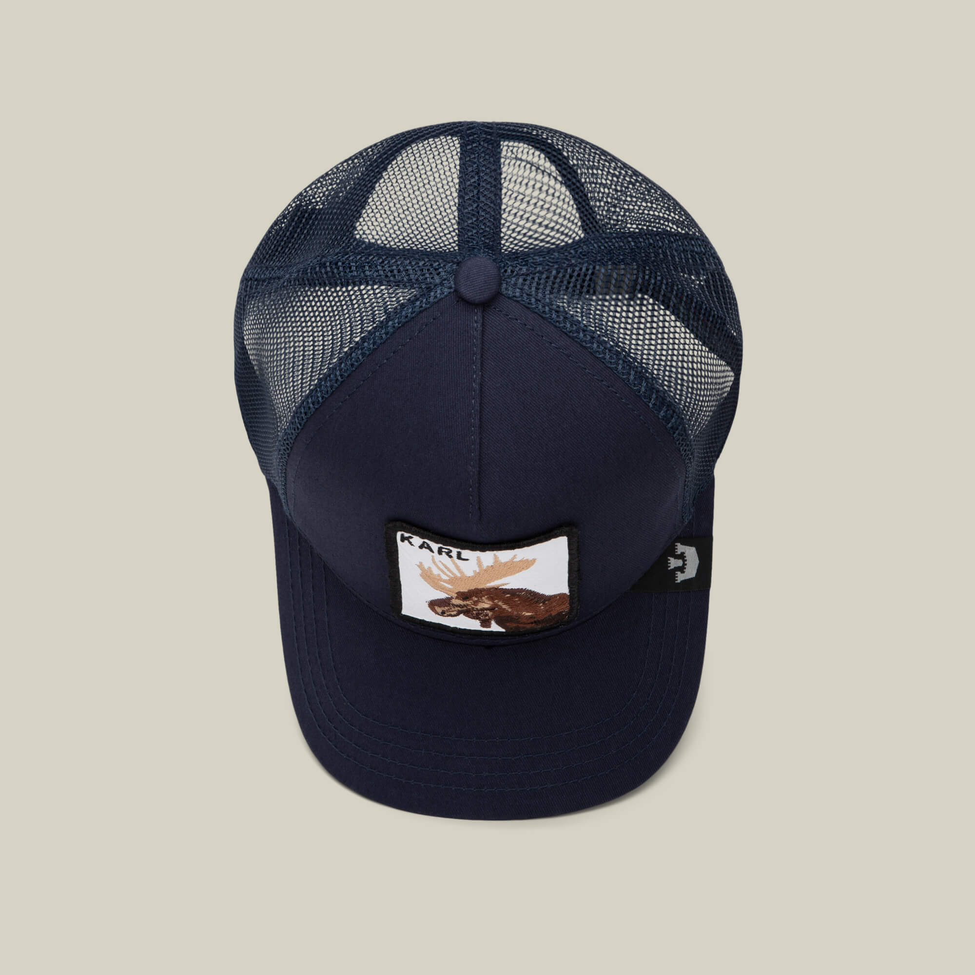 Goorin Karlsson Moose Limited Edition Trucker Hat, Navy, 57