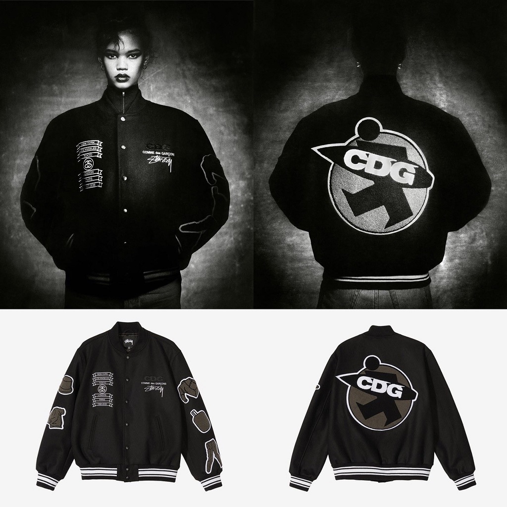 STUSSY × COMME des GARCONS 40周年記念コラボジャケットが1/15に国内