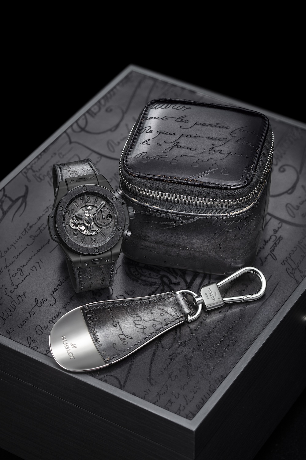 毎回人気のウブロ×ベルルッティ「ビッグ・バン」。最新コラボは漆黒