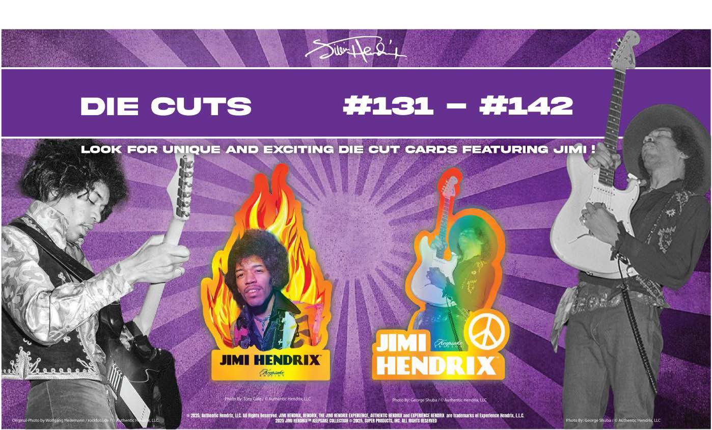 2025 Jimi Hendrix Keepsake Premiere Hobby Edition Trading Cards