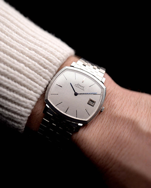 Piaget TV 13409 Clous de Paris 18k Date 1970s – GOLDAMMER