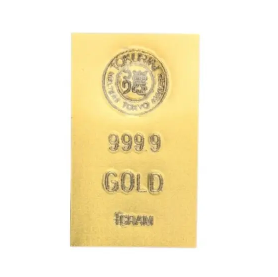 純金 1グラム 徳力本店製カード - Holy