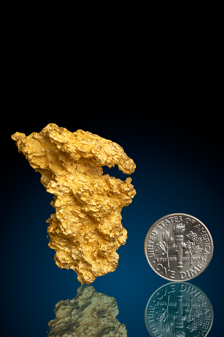 Brilliant Crusty Textured Surface - Natural Australian Gold Nugget
