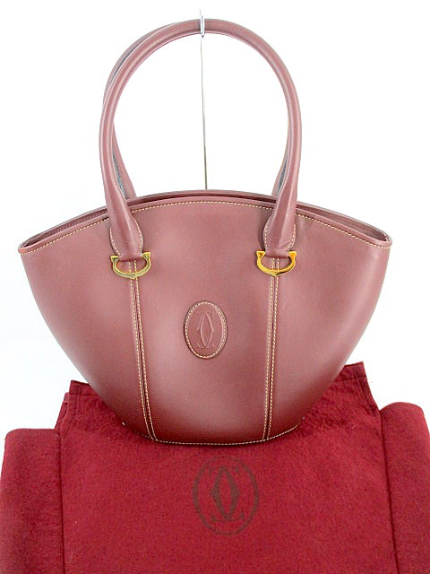 Cartier カルティエ マストライン ハンドバッグ トートバッグ レザー