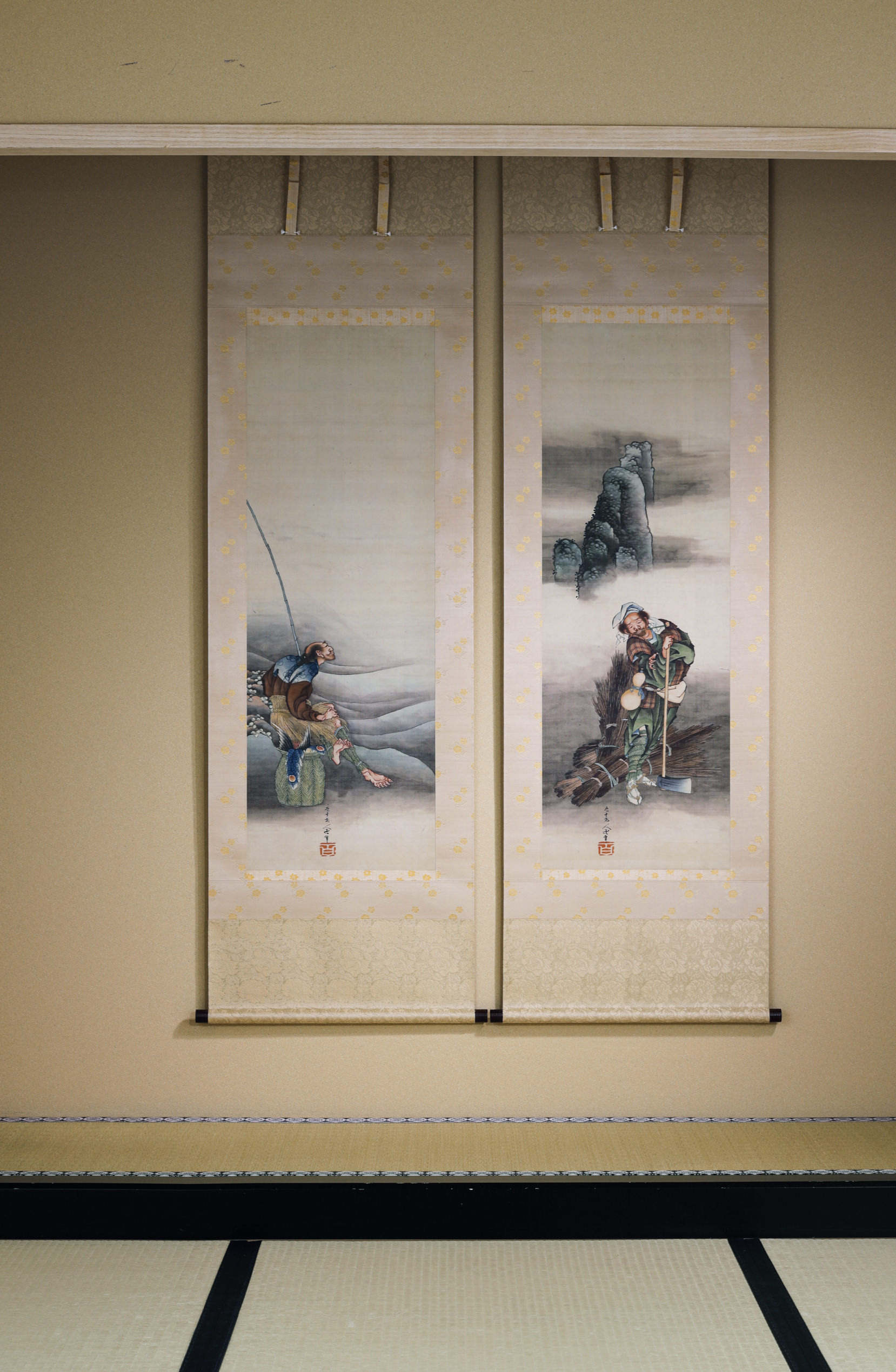 漁樵問答図｜作品紹介｜キヤノン 綴プロジェクト｜キヤノングローバル