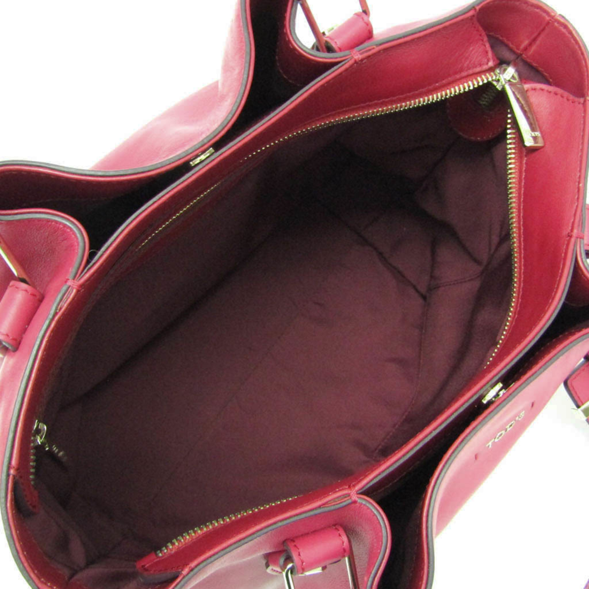 トッズ(Tod's) フラワーバッグ レディース レザー トートバッグ ピンク