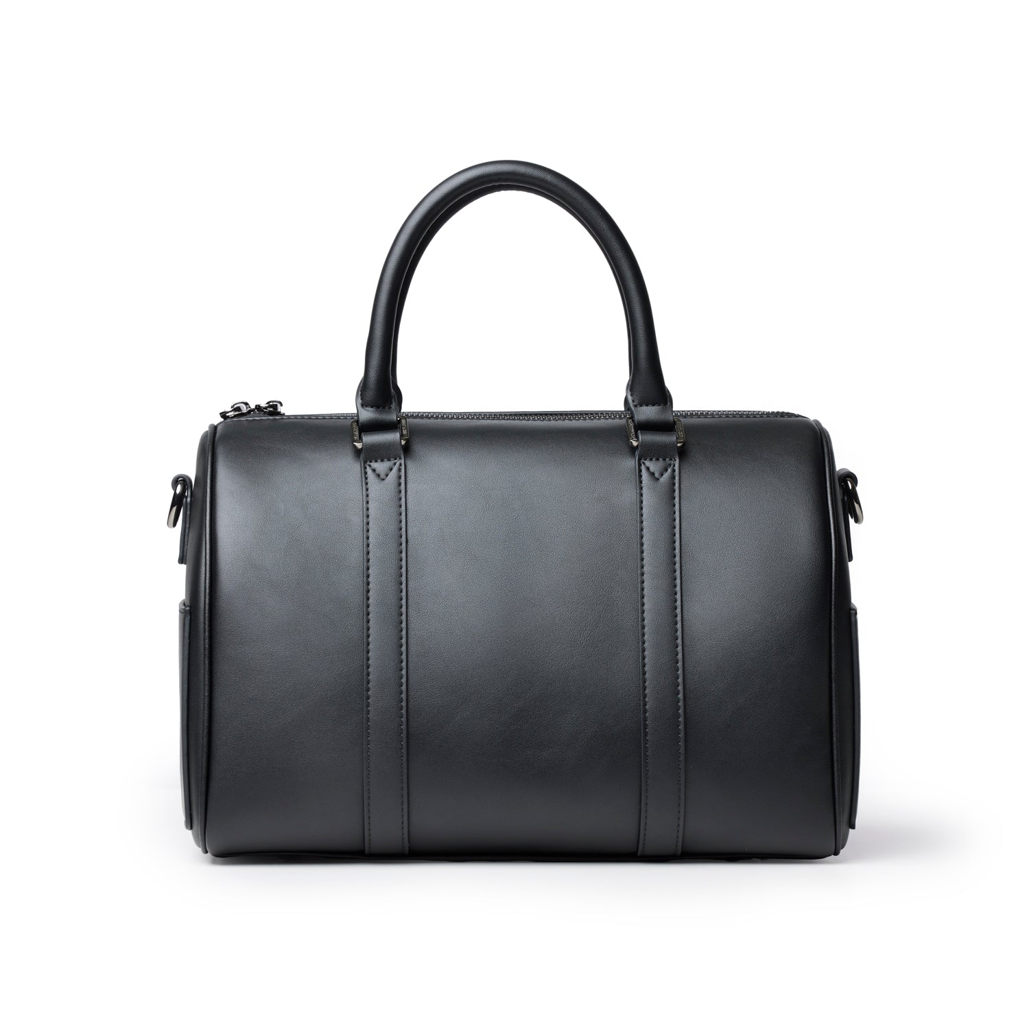 Large Standard Gal Boston Bag | Black | Spacious Interior | Glam