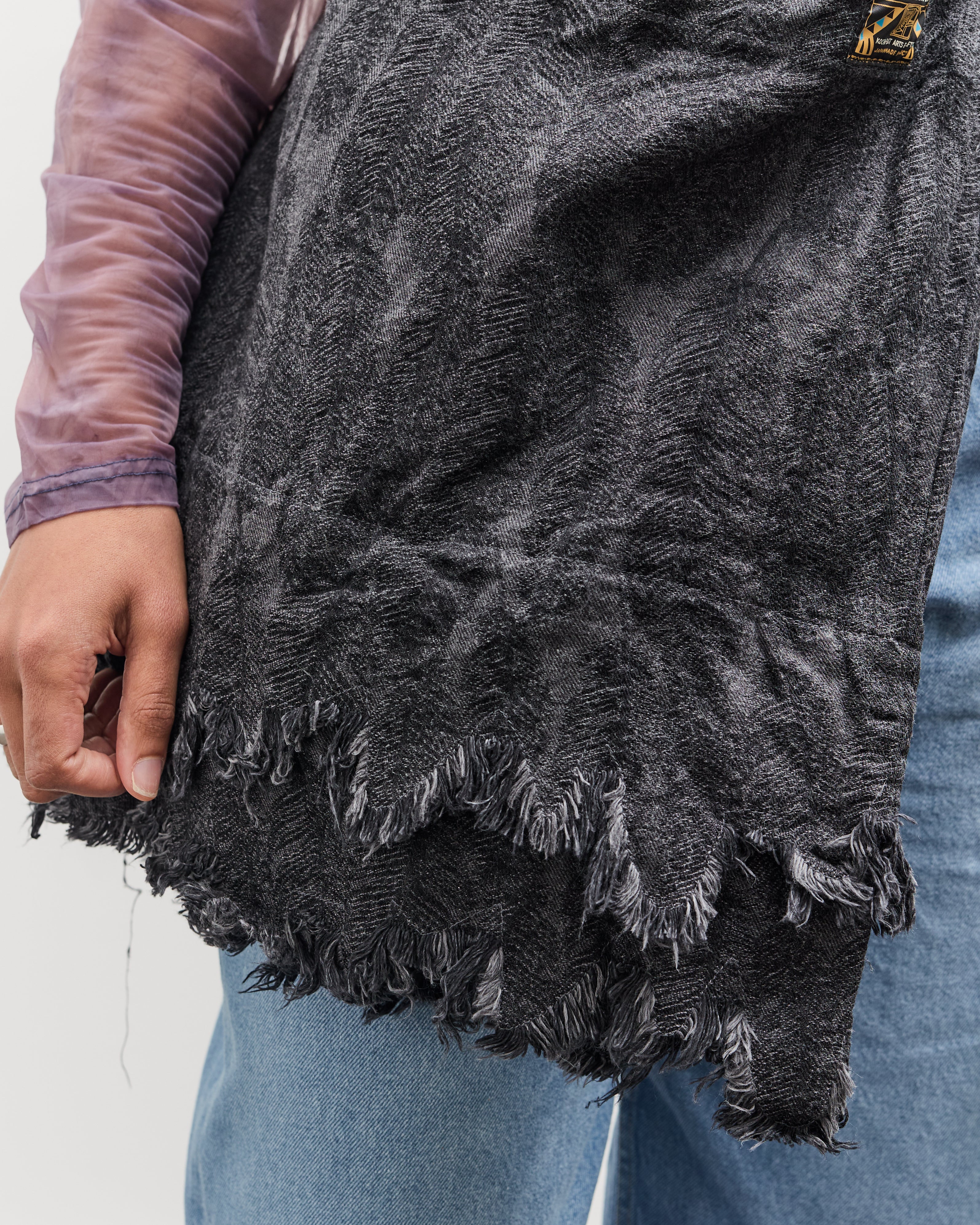 Kapital 12oz MAGPIE Denim MEDICINE Bag (L), BLKxBLK – Glasswing