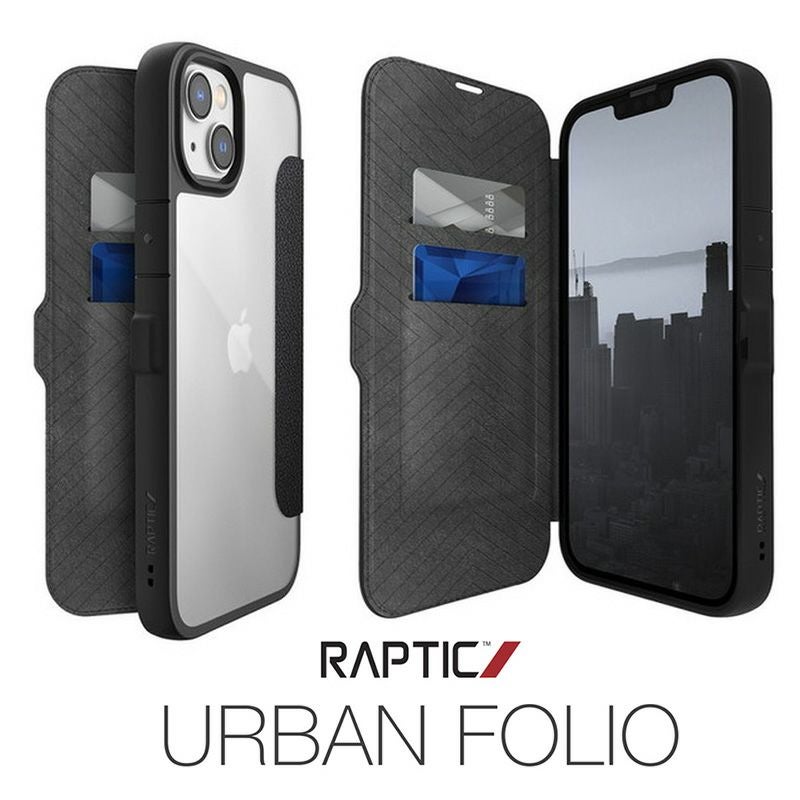 耐衝撃☆米軍MIL規格】手帳型 RAPTIC Urban Folio iPhone15Pro