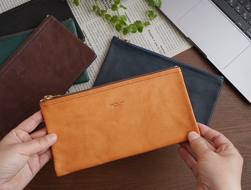 馬革】バンクポーチ 薄型 マルチポーチ 本革 Butler Verner Sails 日本