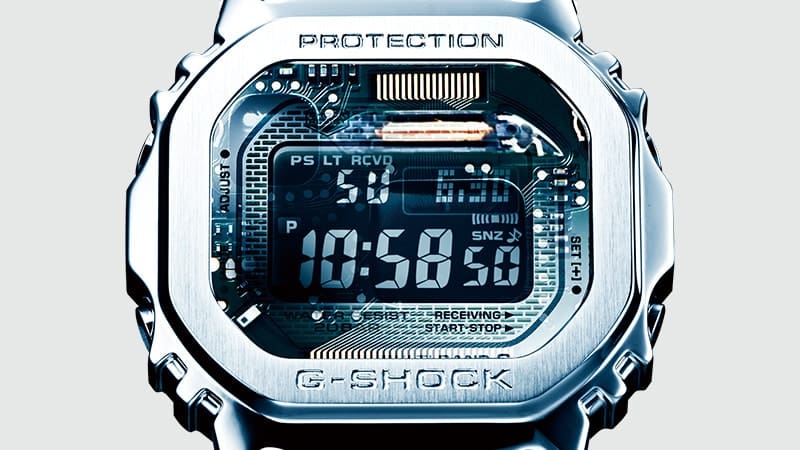 Men's Silver Metal Watch: G-SHOCK GMWB5000 Watches | CASIO