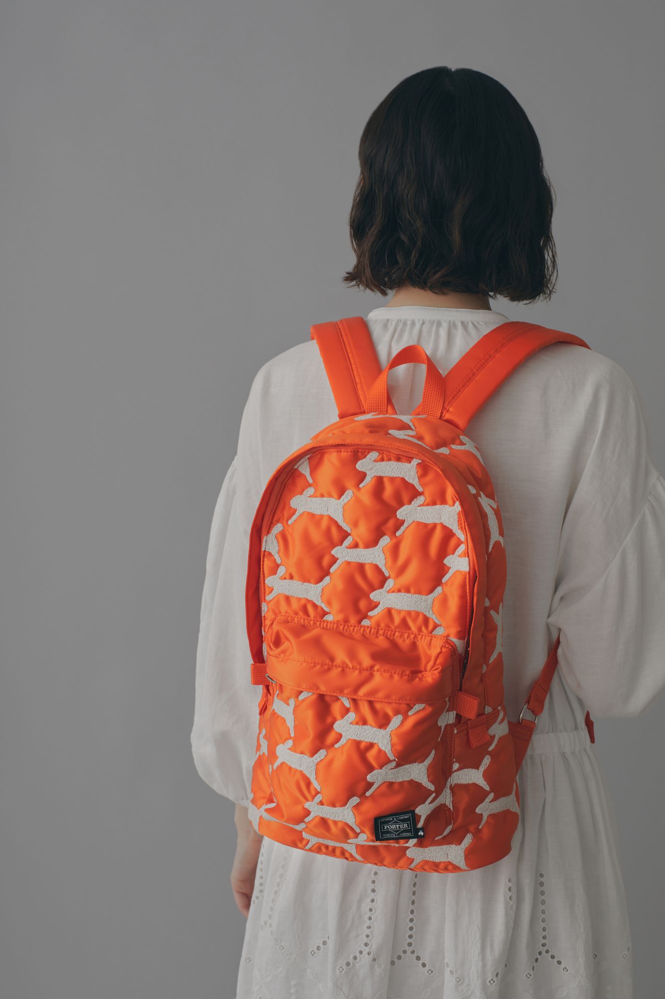 51112Aミナペルホネンハーフハンドメイド 本革リュックrun run run