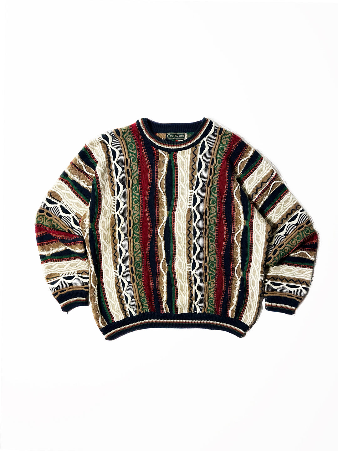 Vintage 90s Croft & Barrow Coogi Style Sweater – Grateful Threads