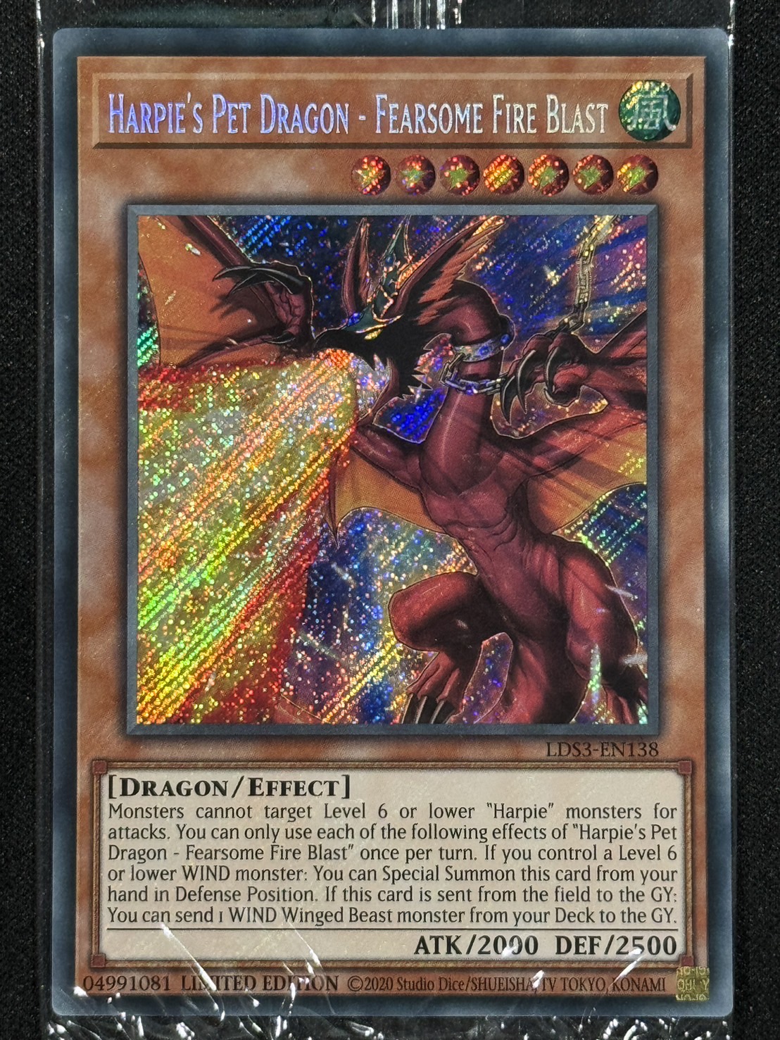 ハーピィズペット竜 英語版FMRシークレットレア 遊戯王、英語、FMR