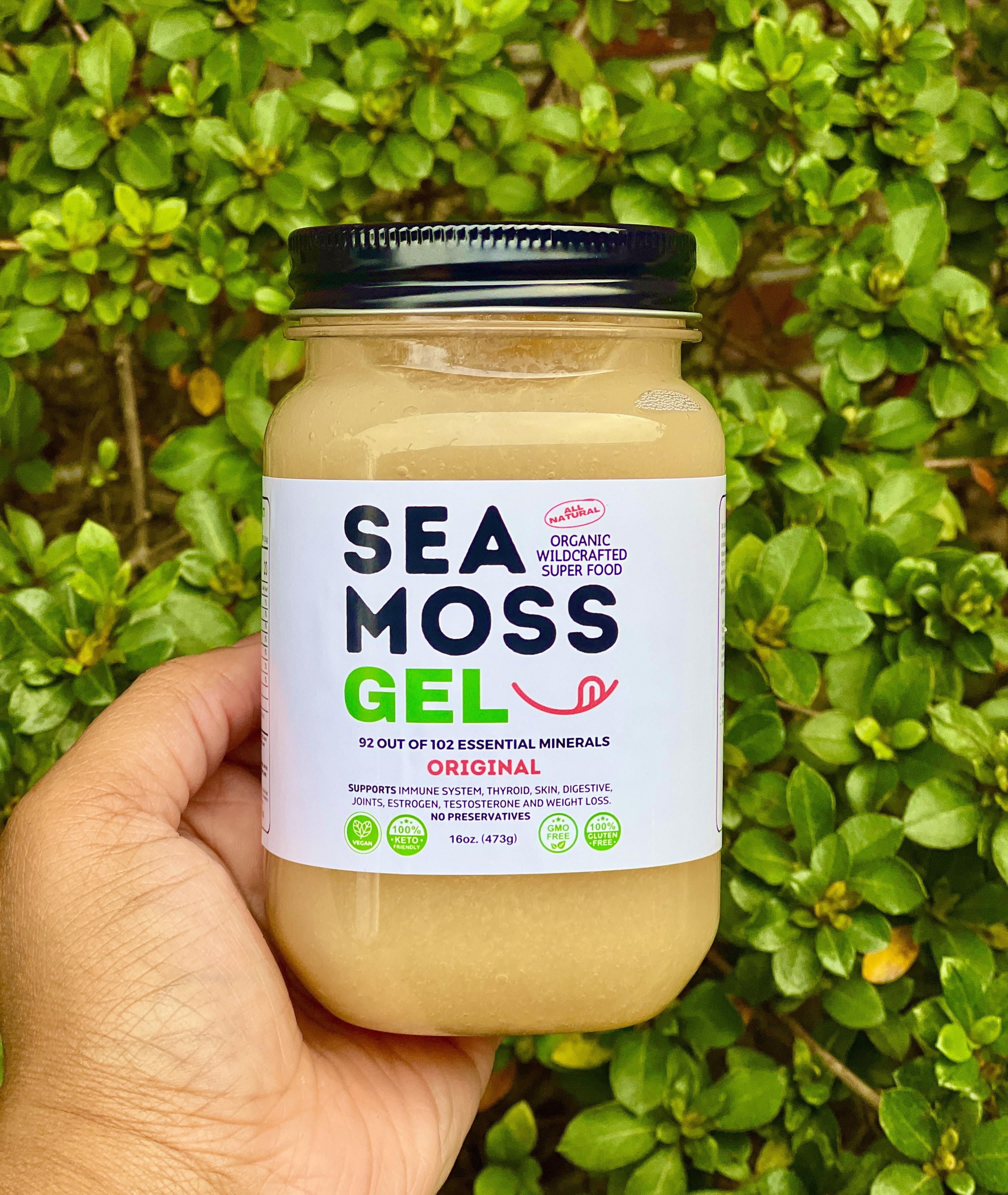 Original Sea Moss Gel - Dr. Sebi Inspired 100% Raw Organic - Wild