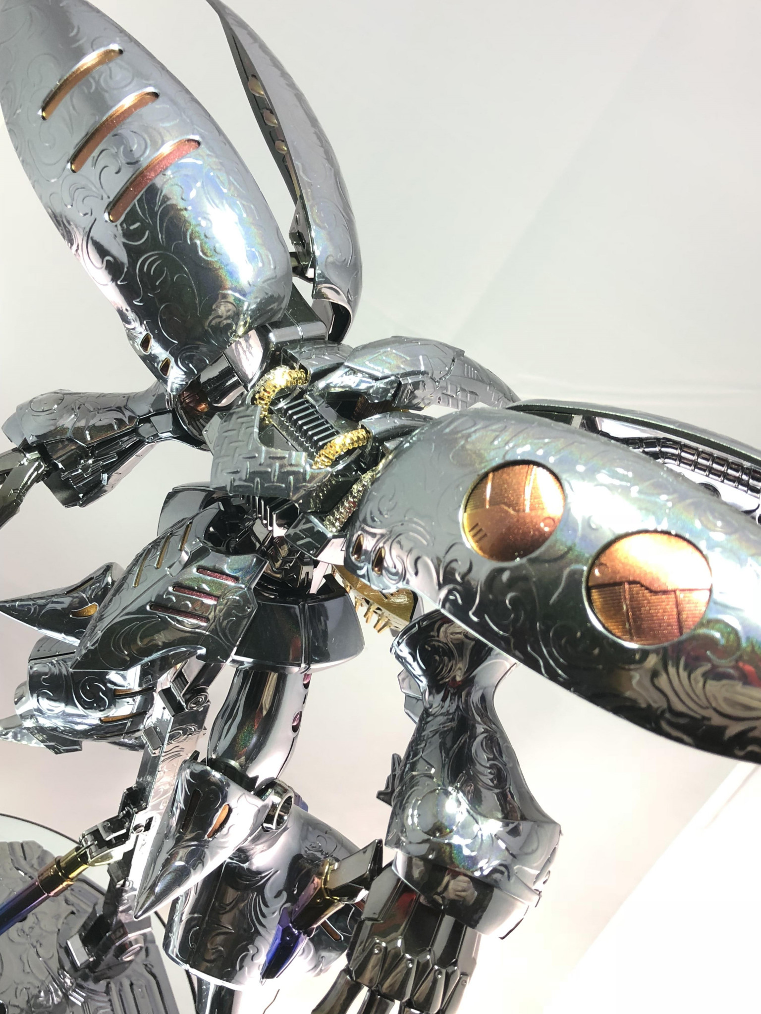 MGキュベレイダムド、エアブラシ・メッキ塗装｜kシェパードさんの