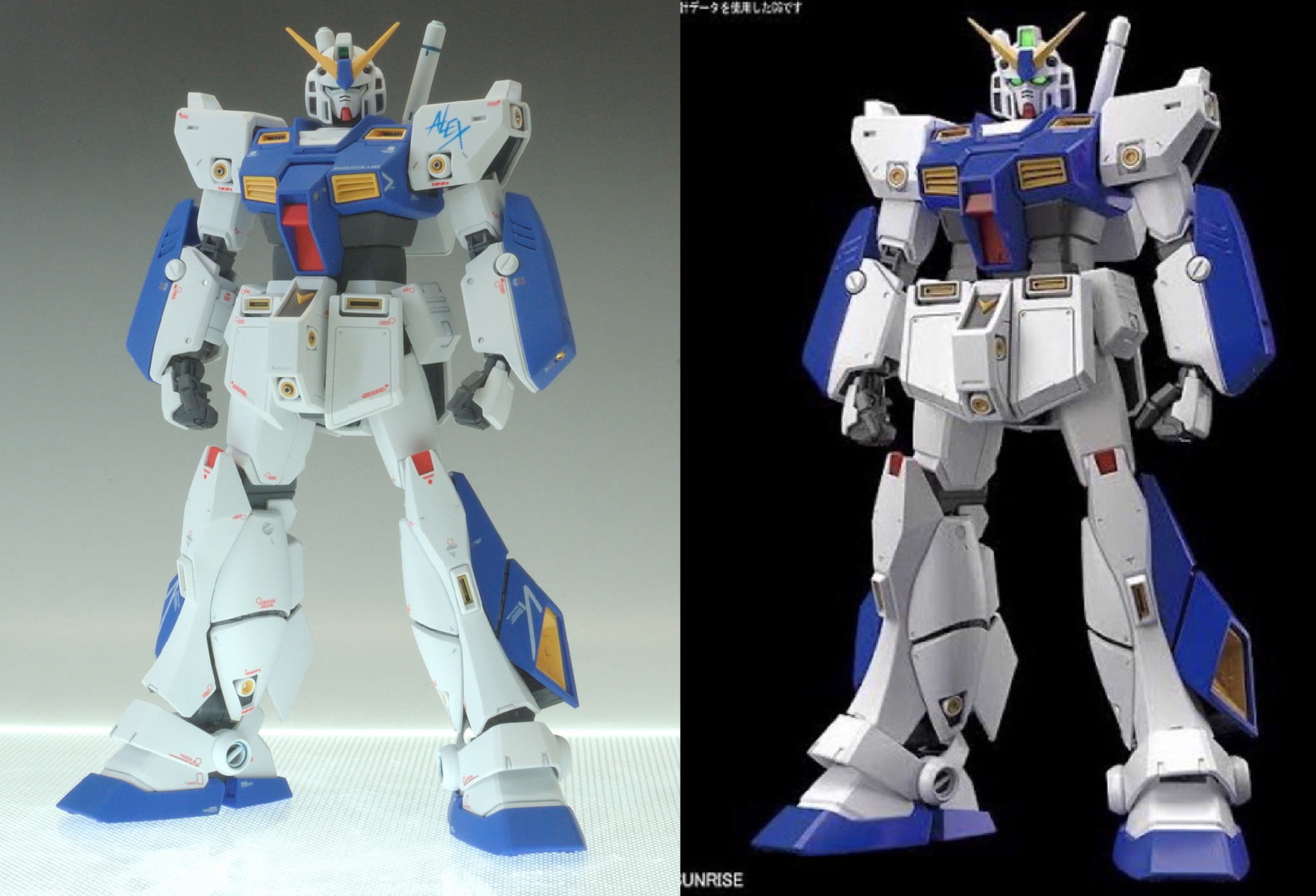 MG RX-78 NT-1 ガンダム アレックス Ver2.0 改修塗装済み完成品