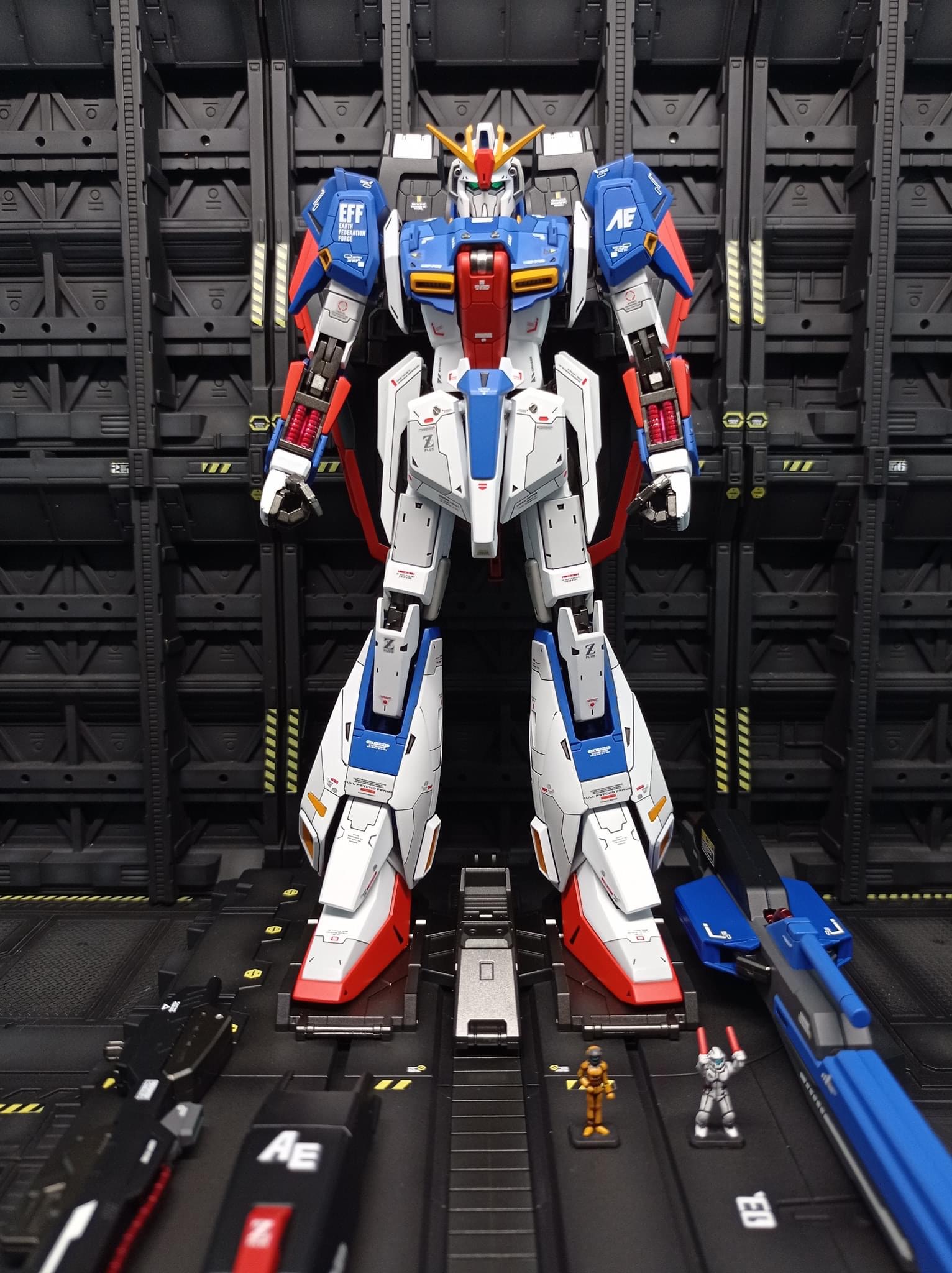MG(マスターグレード) MSZ-006 ゼータガンダム Zガンダム 全塗装 完成