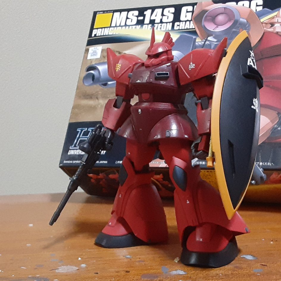 HGゲルググ塗装改造品 HGUC シャア専用 ゲルググ 塗装・改造の作例