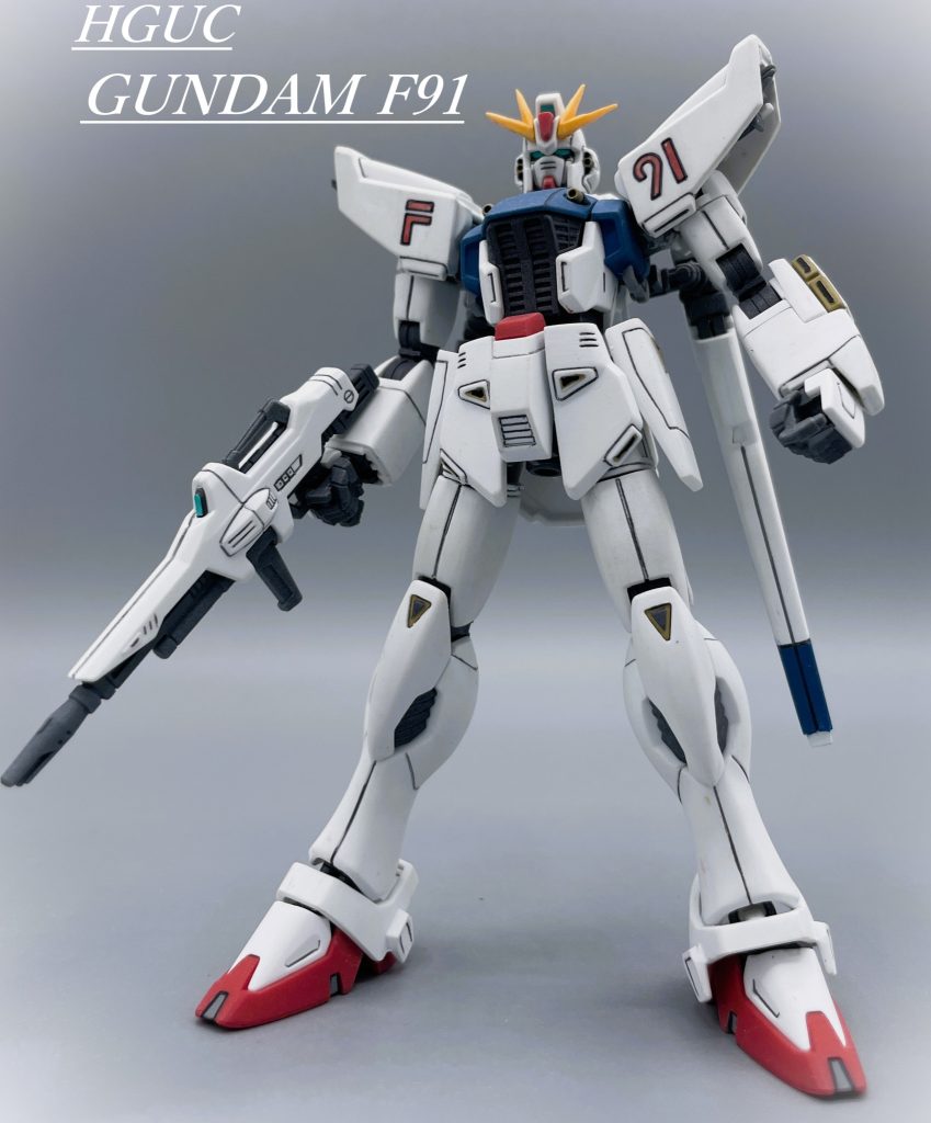 HGUC】ガンダムF91【筆塗り全塗装】｜キャンプラさんのガンプラ作品