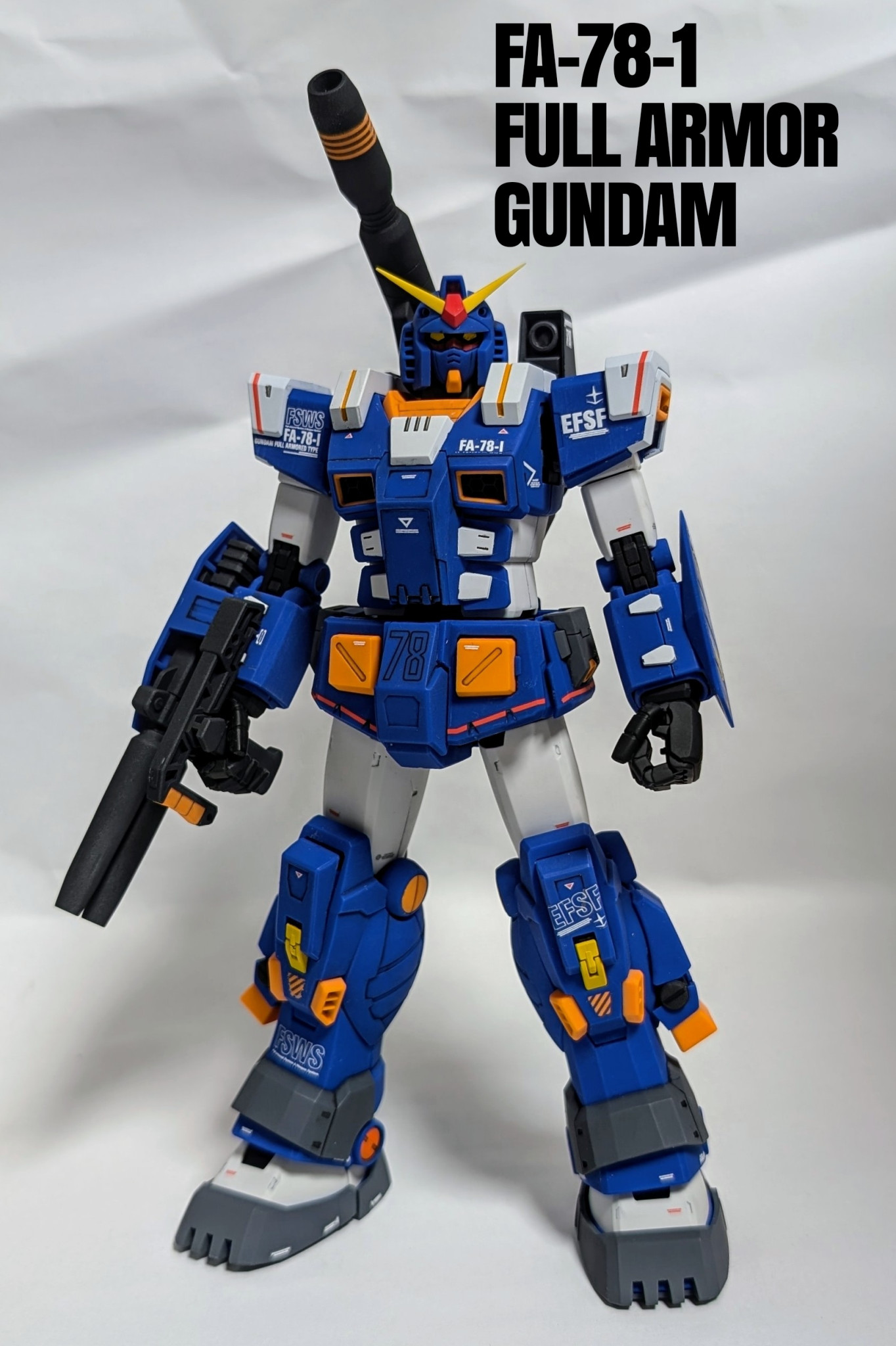 MG FA-78-1 フルアーマーガンダム Blue ver.｜リーダーさんのガンプラ