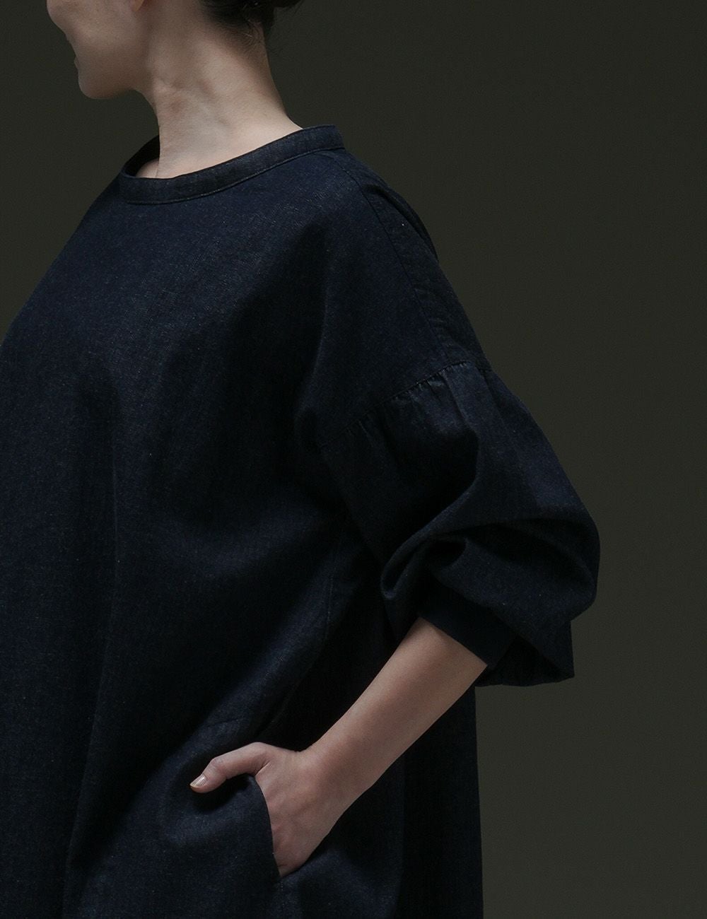 8オンスムラデニムワークワンピース | 石見銀山 群言堂オンラインストア