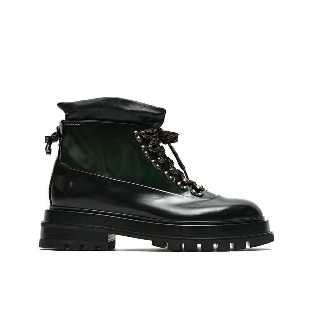 SALE｜SANTONI サントーニ / レザーバイカラーレースアップブーツ